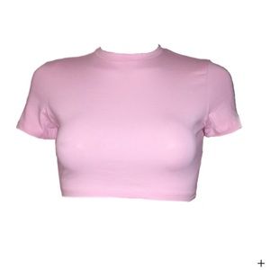 Pink crop top